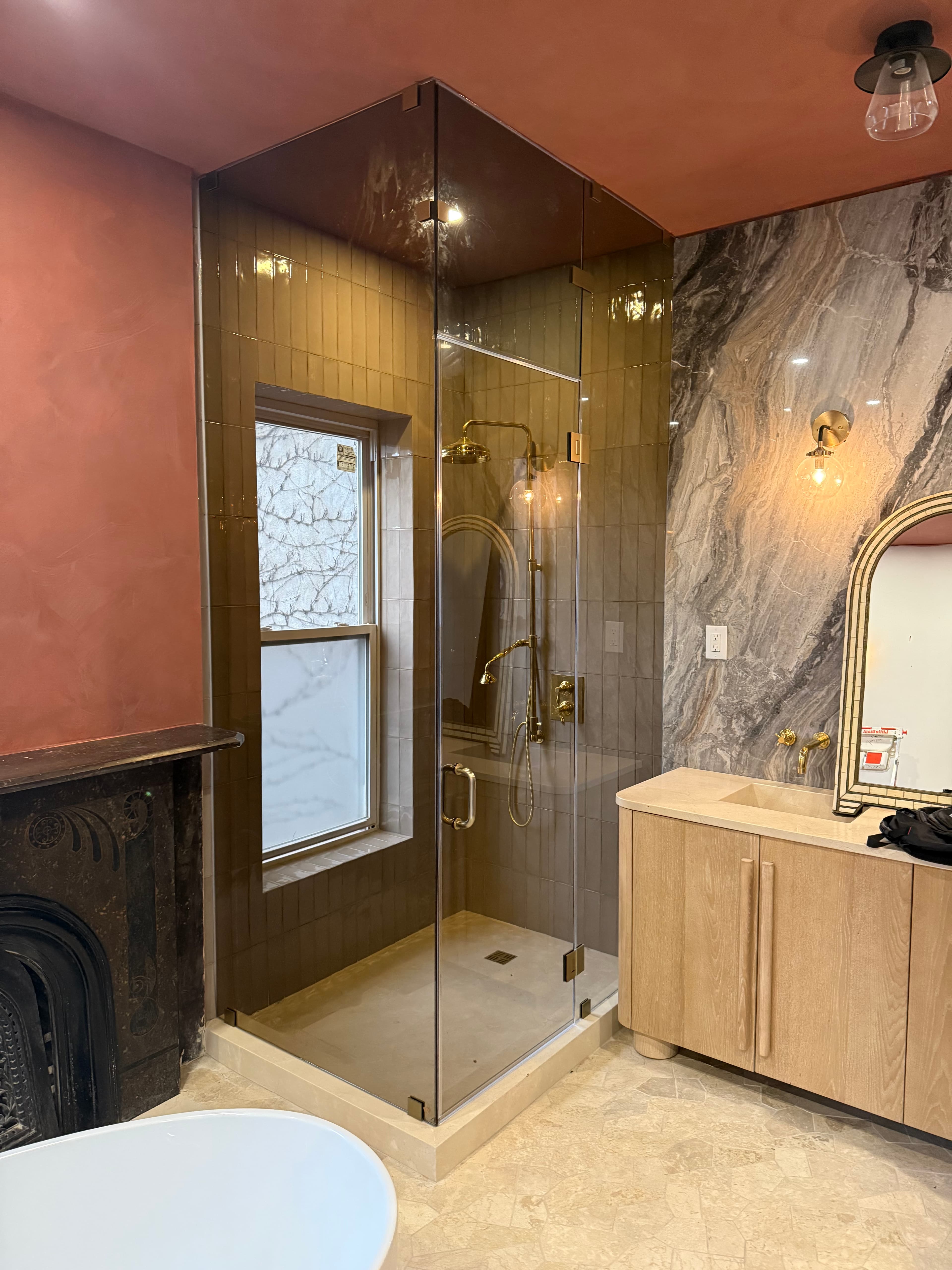 Bronze & Gray Tinted Glass glass for shower doors and installations