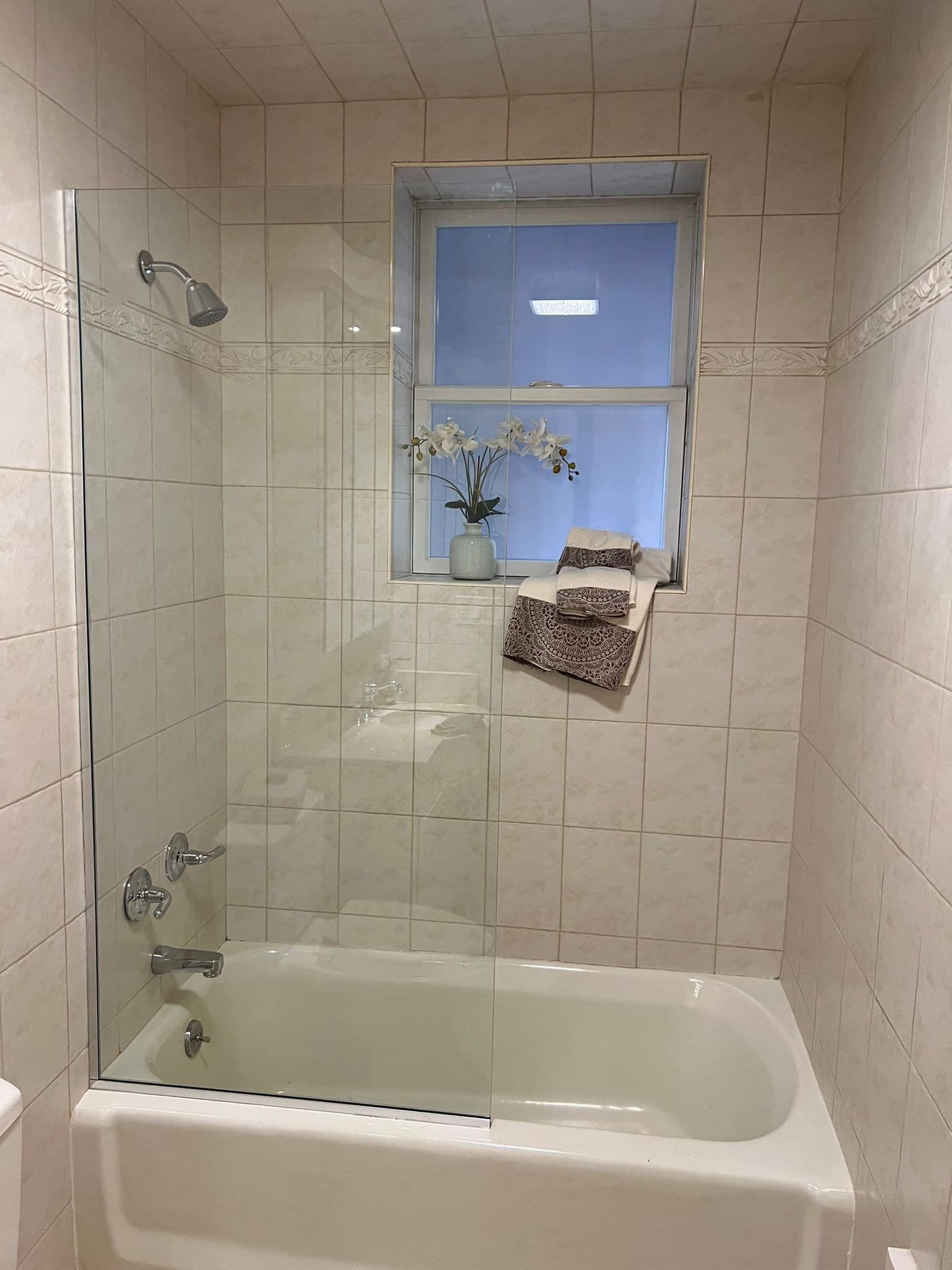 Shower Panel shower door installation in Monticello